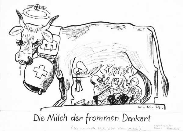Kuh-Karikatur