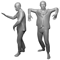Avatars performing dance moves