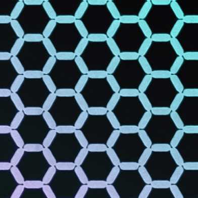 Scanning electron micrograph of the lithographically generated artificial kagome spin ice