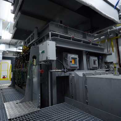 Photograph of the fire simulator