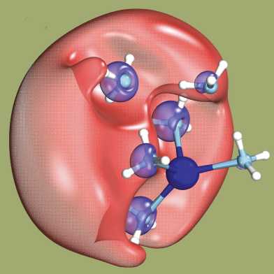 Graphical representation of a dielectron.