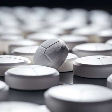 Several pills are lying next to each other.